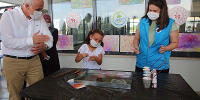 GÜLTAK, YAZ KAMPINDAKİ ŞEHİT AİLELERİNİ ZİYARET ETTİ